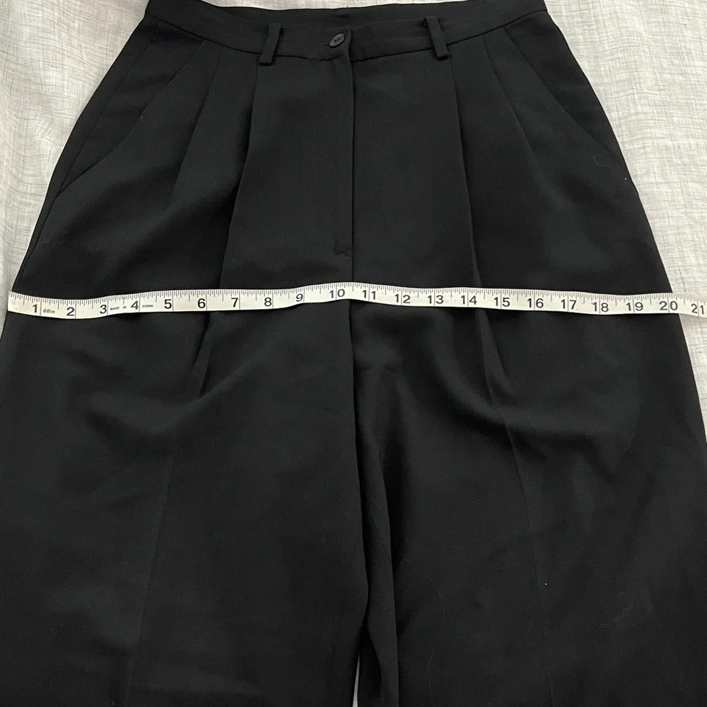 Vintage DKNY black wool pleated trousers - Picture 8 of 11